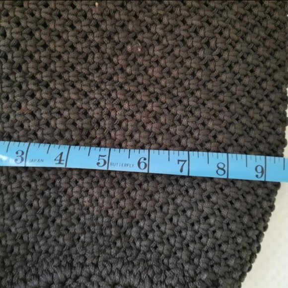 ๐ Cute Dark Brown Macrame Purse Shoulder Bag, Boho, Cottage Core, LN - Picture 8 of 8